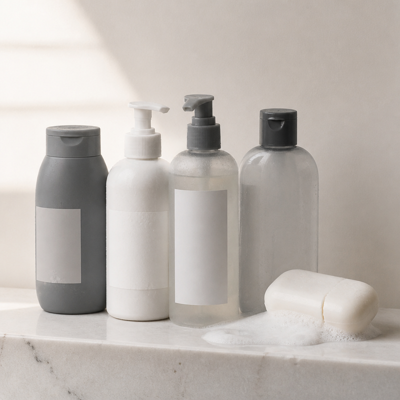 Generic body washes and bar soap